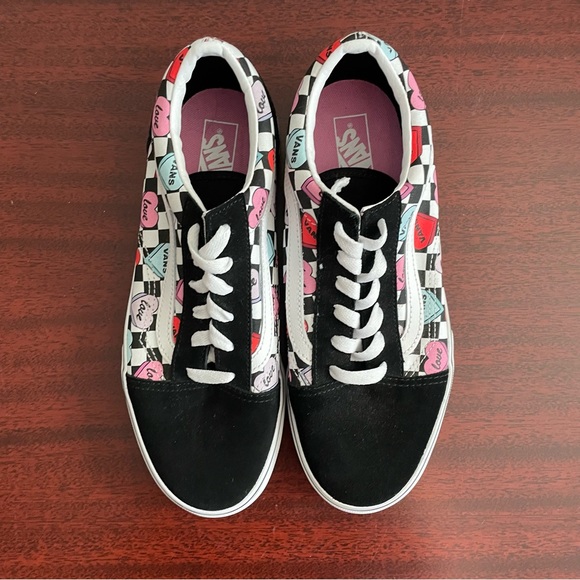 NWOT Vans Conversation Candy Hearts Skate Shoes Sneaker Low Top Suede - Picture 6 of 7